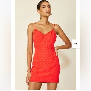 LINE AND DOT the tamarindo dress in red‎